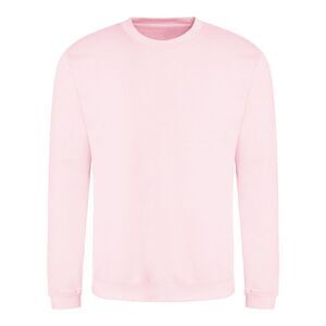 AWDis Just Hoods AWDis Unisex Crew Neck Plain Sweatshirt (280 GSM) / Baby Pink